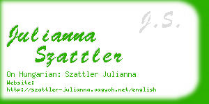 julianna szattler business card